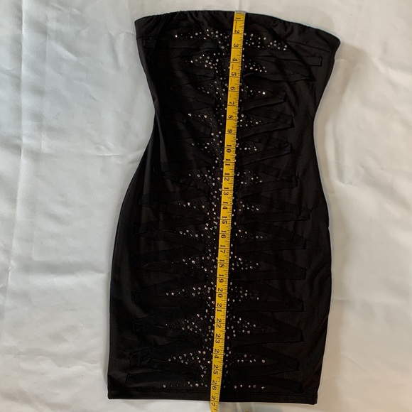 Nikibiki Sz.S Women’s Black Sequin Mini Dress (removal neck strap included) - Picture 6 of 8